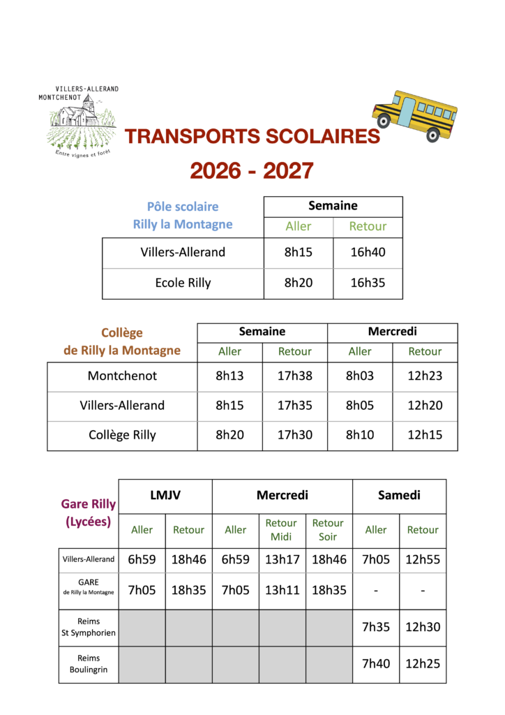 TRANSPORTS SCOLAIRES RAMASSAGE BUS
